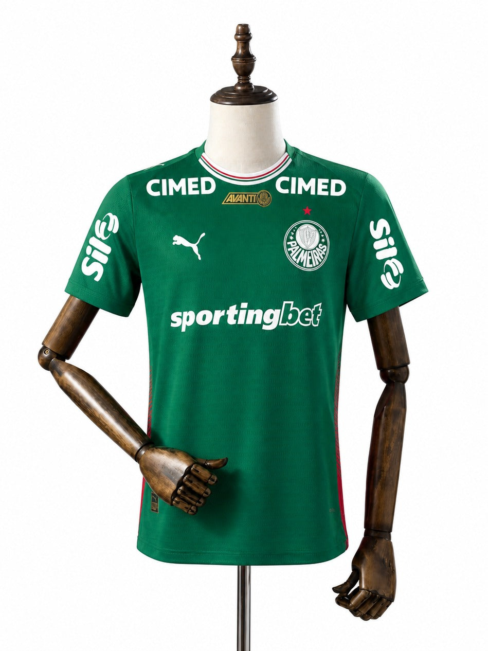 Camisa Palmeiras - 1º Uniforme Jogador Completa 2026/2027 frente manequim
