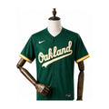 Oakland Athletics MLB – Camisa Oficial Segunda (Away) frente manequim fundo branco