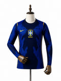 Brazil National Team Blue Long Sleeve Jersey 2026 frente manequim fundo branco