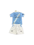 Camisa 2025-26 Manchester City Home Infantil frente fundo branco