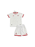 Camisa 2026Tunisia away Infantil frente fundo branco