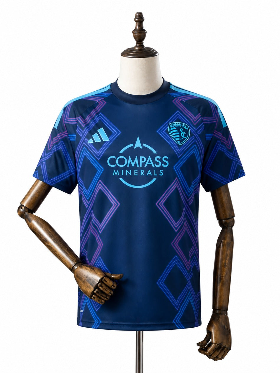 Camisa Kansas City - 2º Uniforme Torcedor 2026 frente manequim fundo branco