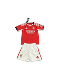 Camisa 2025-26 Benfica Home Infantil frente fundo branco
