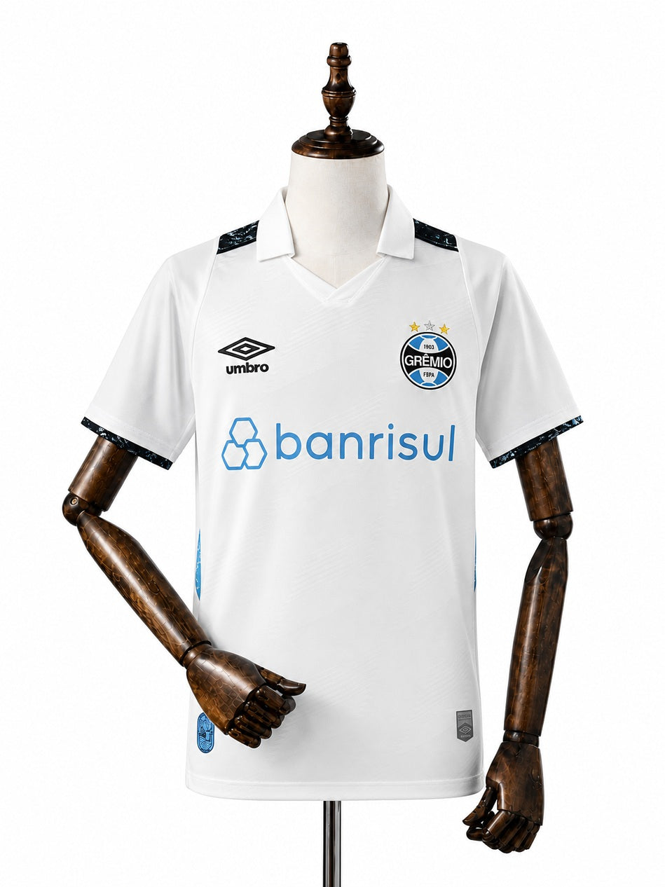 Grêmio Away Jersey front wood mannequin white background