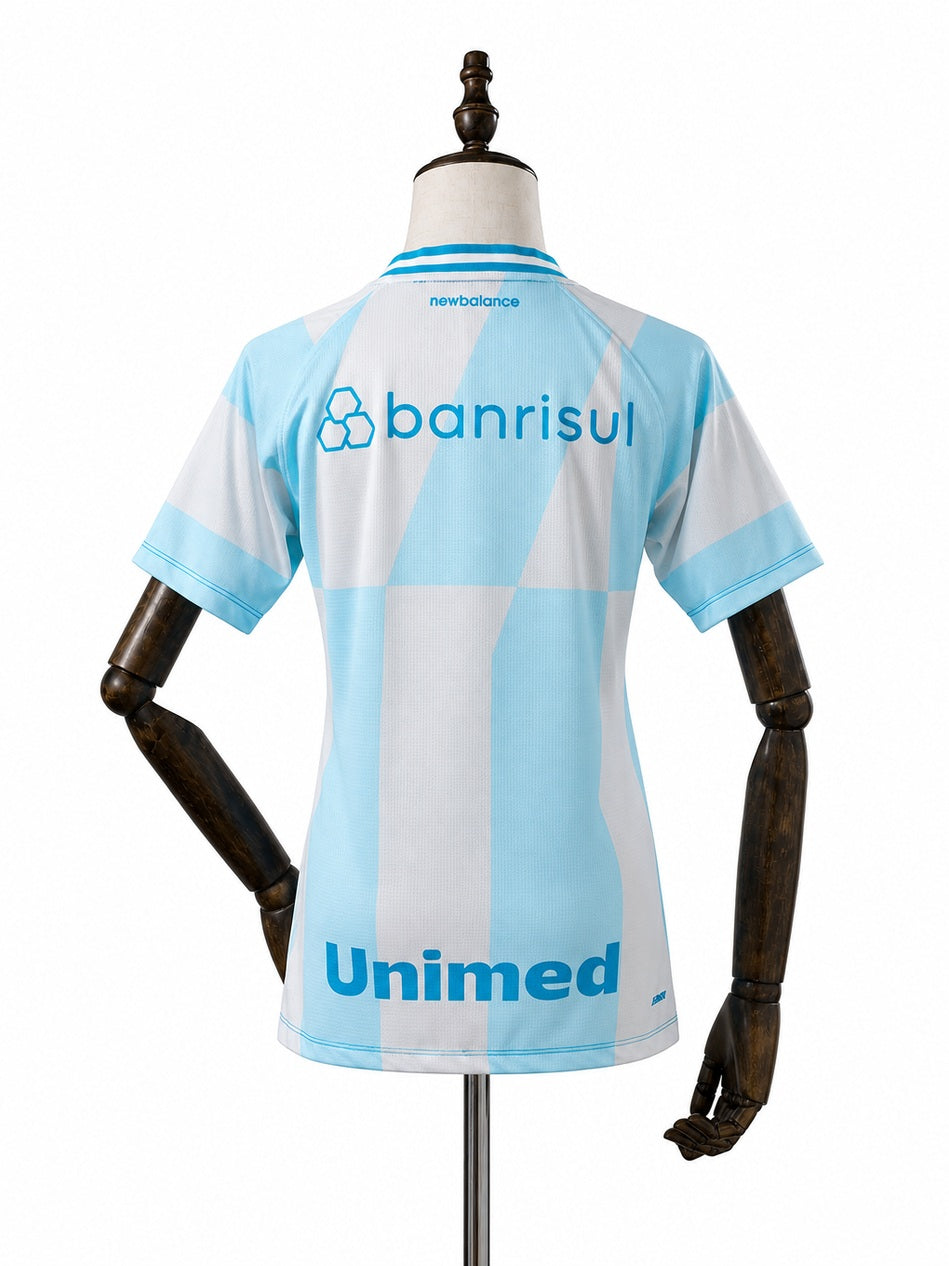 Grêmio Away Women Jersey back wood mannequin white background