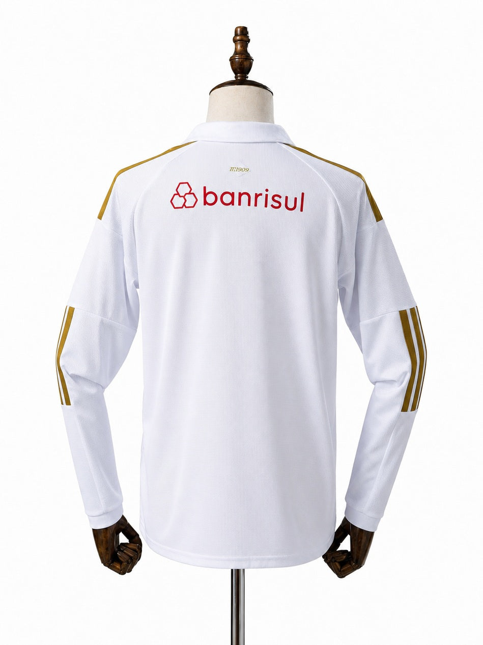 Internacional Away Long Sleeve Jersey back wood mannequin white background