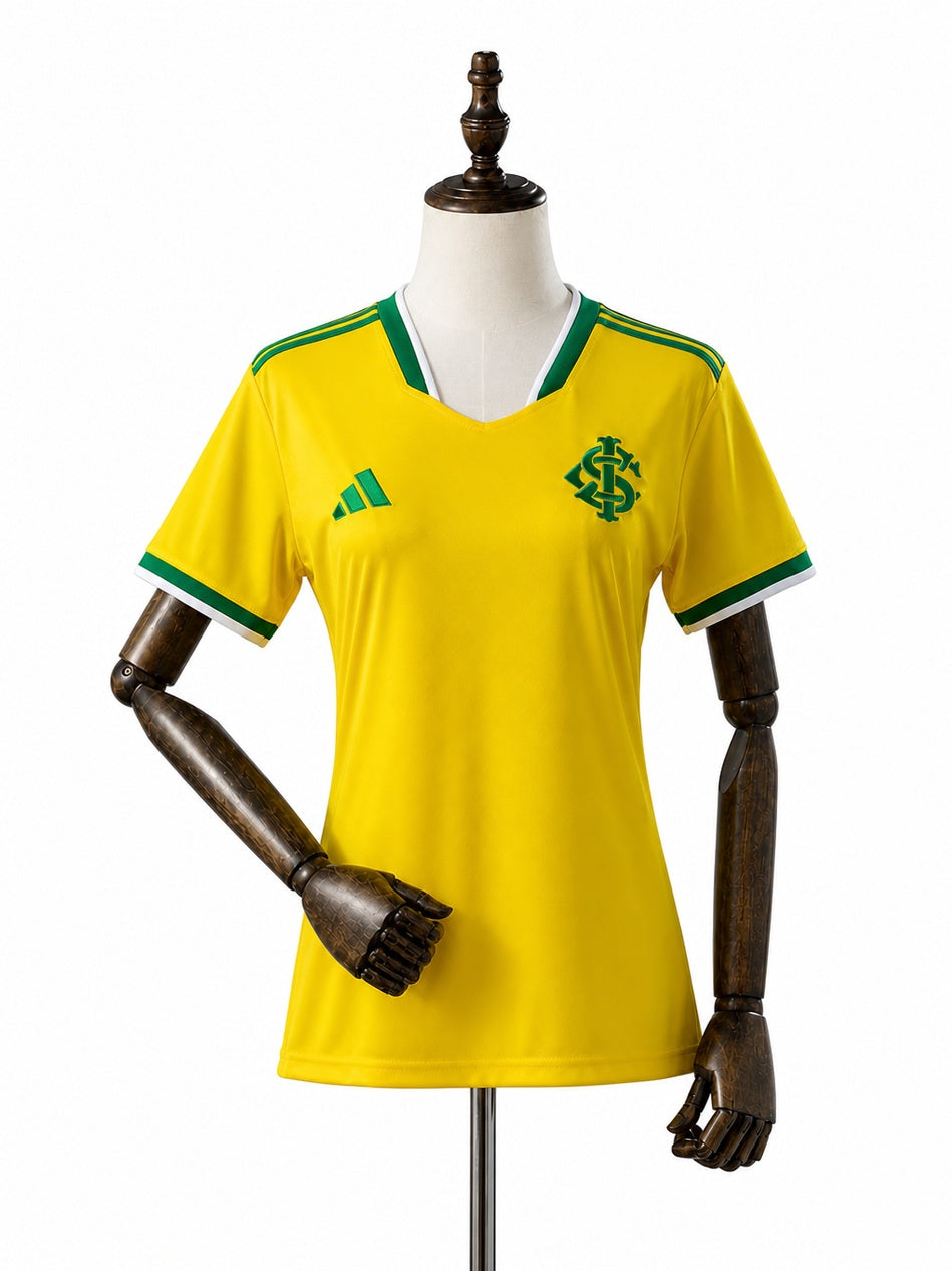 Internacional Special Edition Women Yellow Jersey front wood mannequin white background
