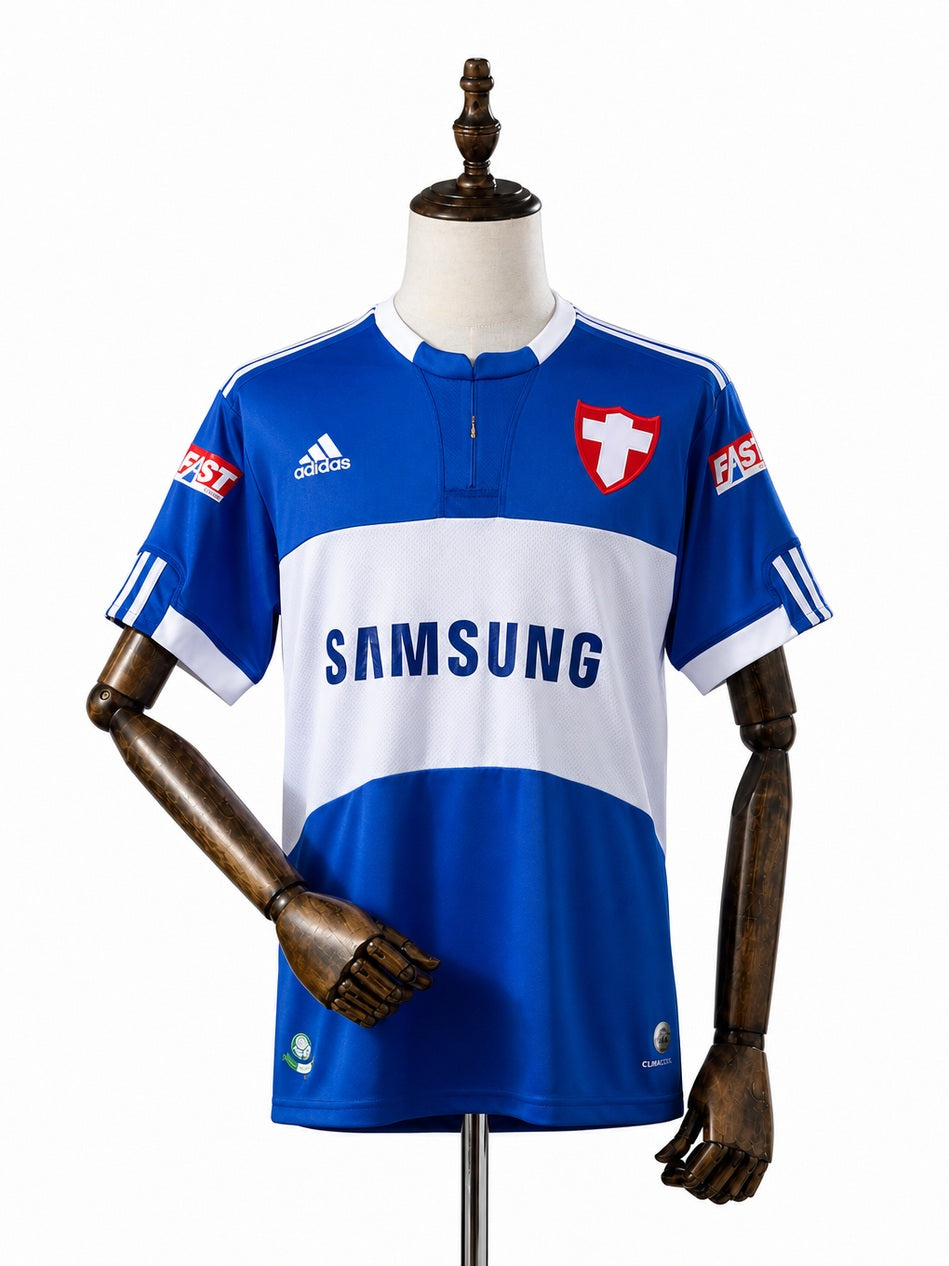 Palmeiras 09/10 Third Away Retro Jersey front wood mannequin white background