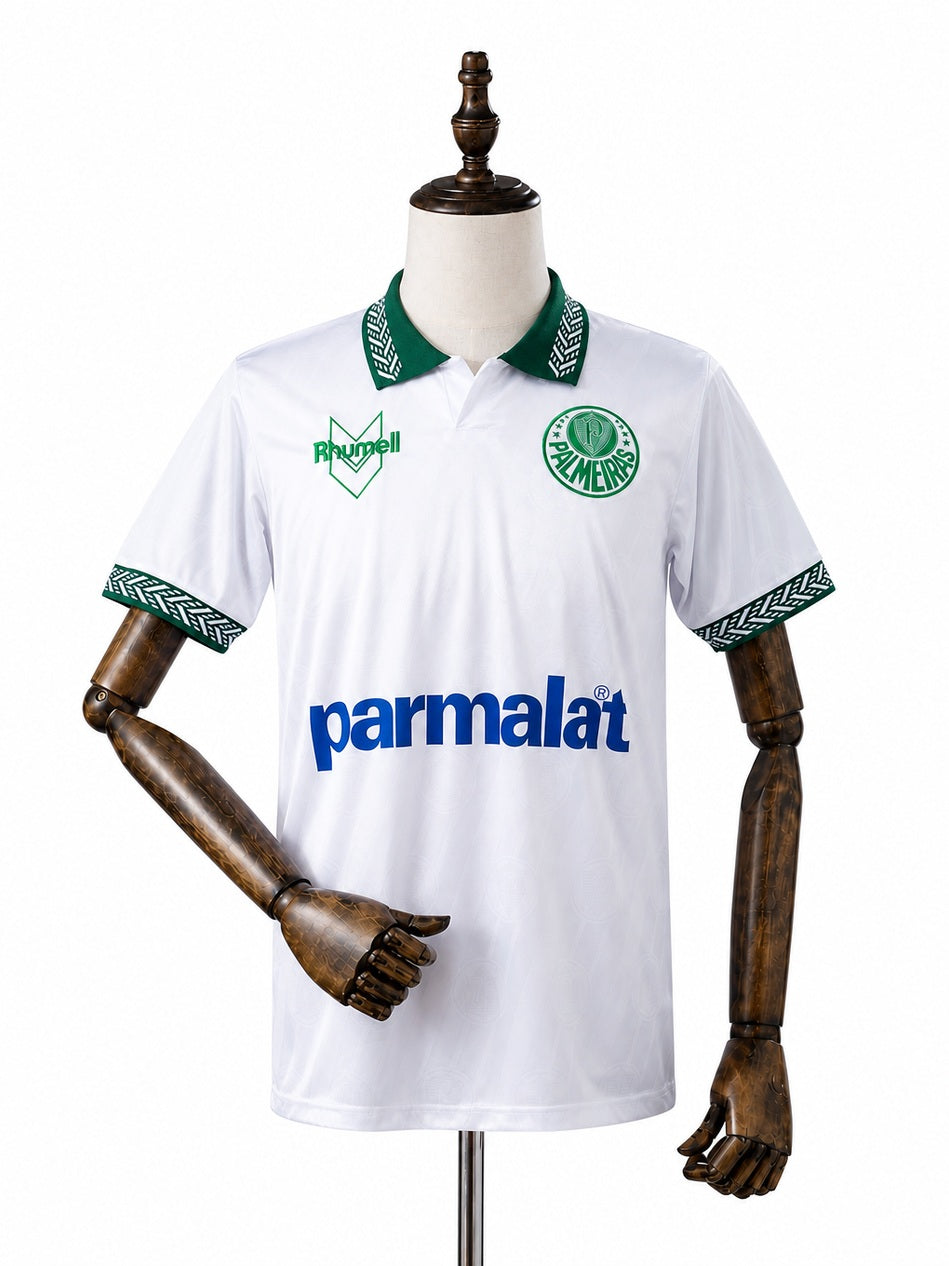 Palmeiras 1994/95 Away Retro Jersey front wood mannequin white background