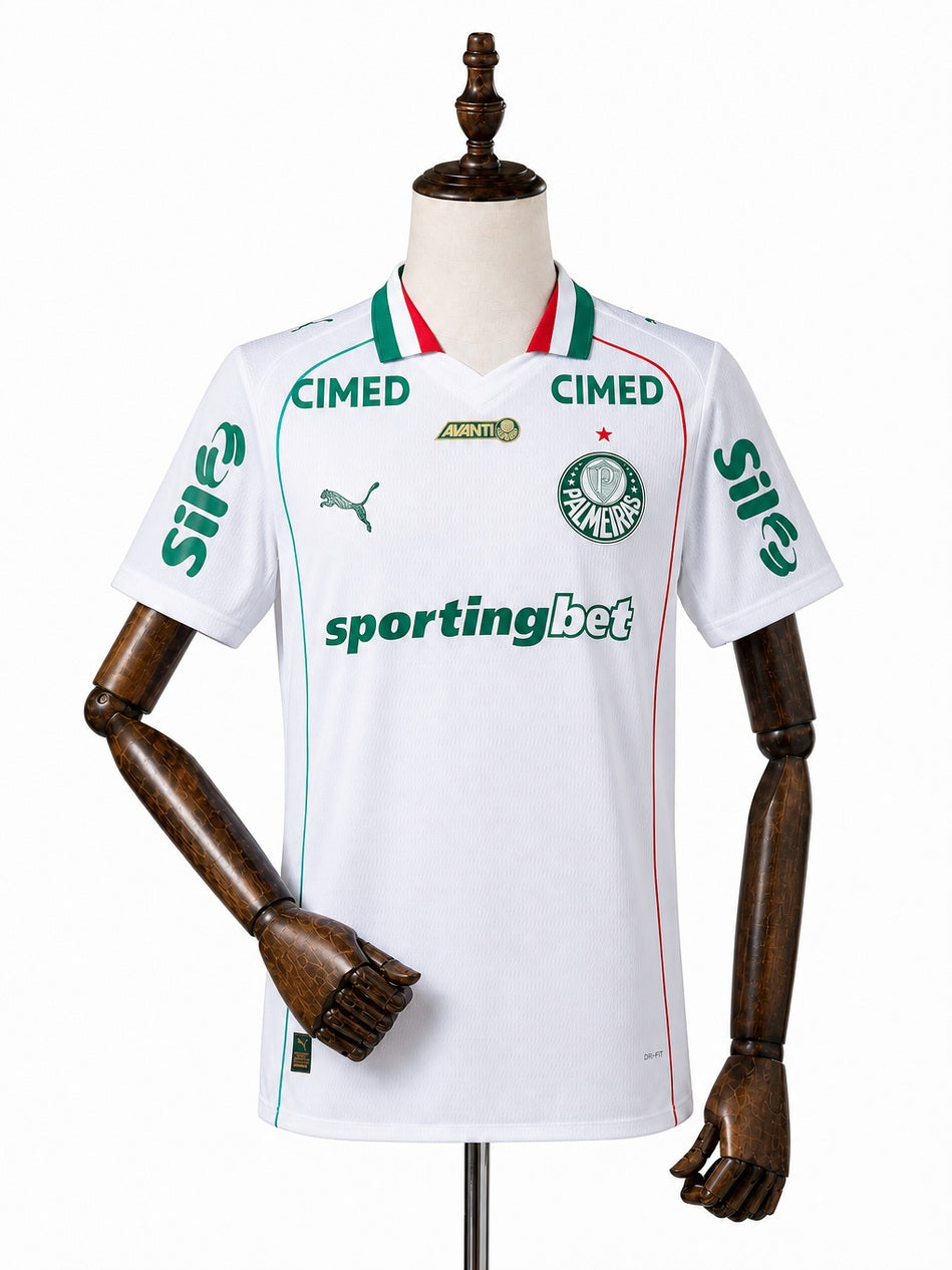 Palmeiras 2026/27 Away Jersey Player Edition front wood mannequin white background