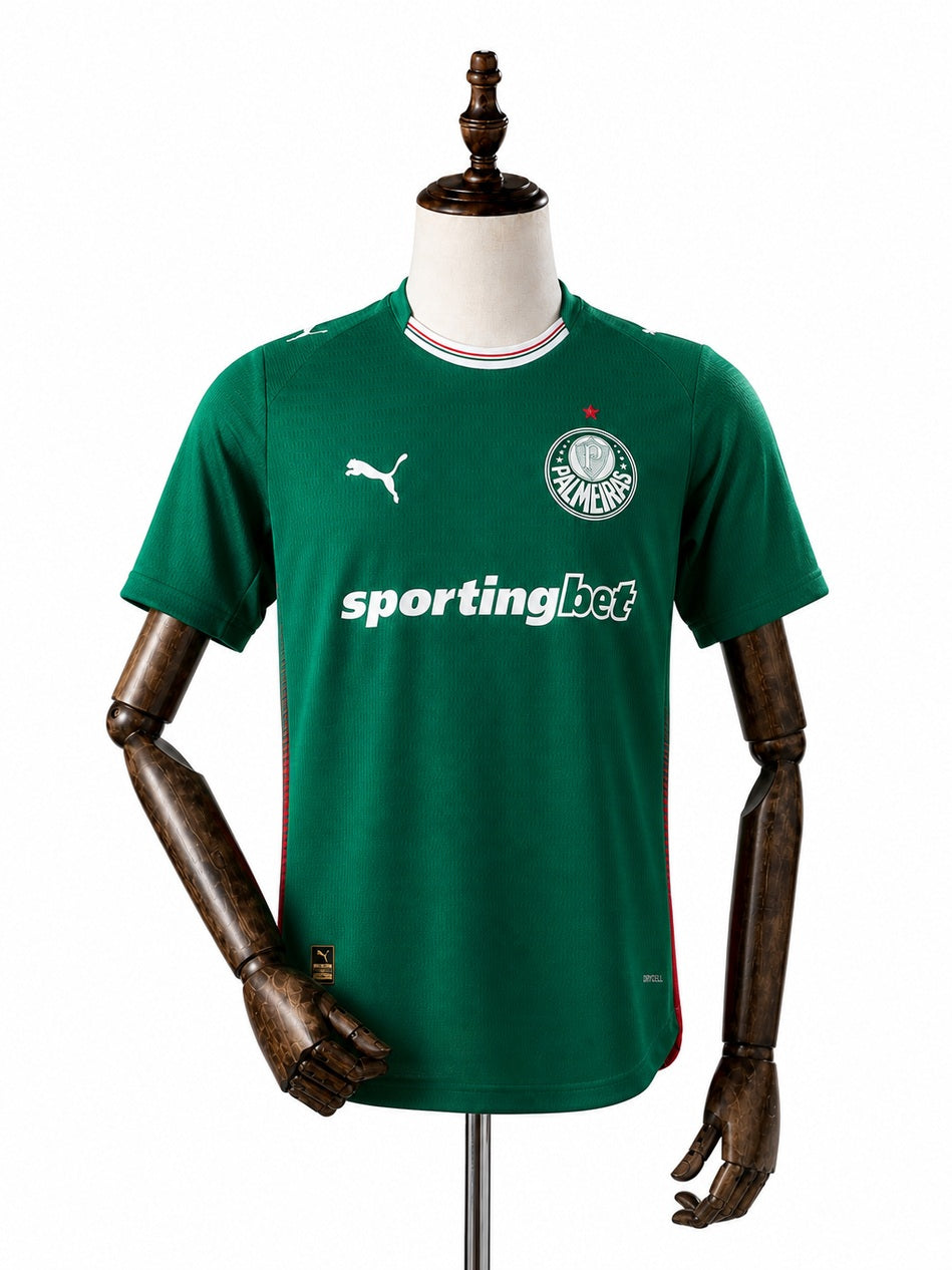 Palmeiras 2026/27 Home Jersey Player Edition front wood mannequin white background