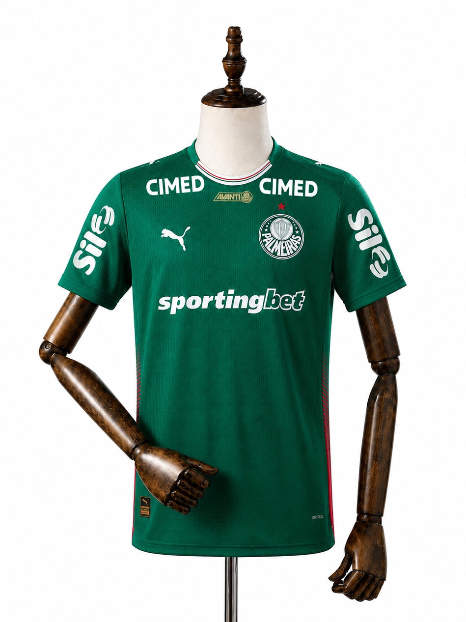 Palmeiras 2026/27 Home Jersey Player Edition front wood mannequin white background