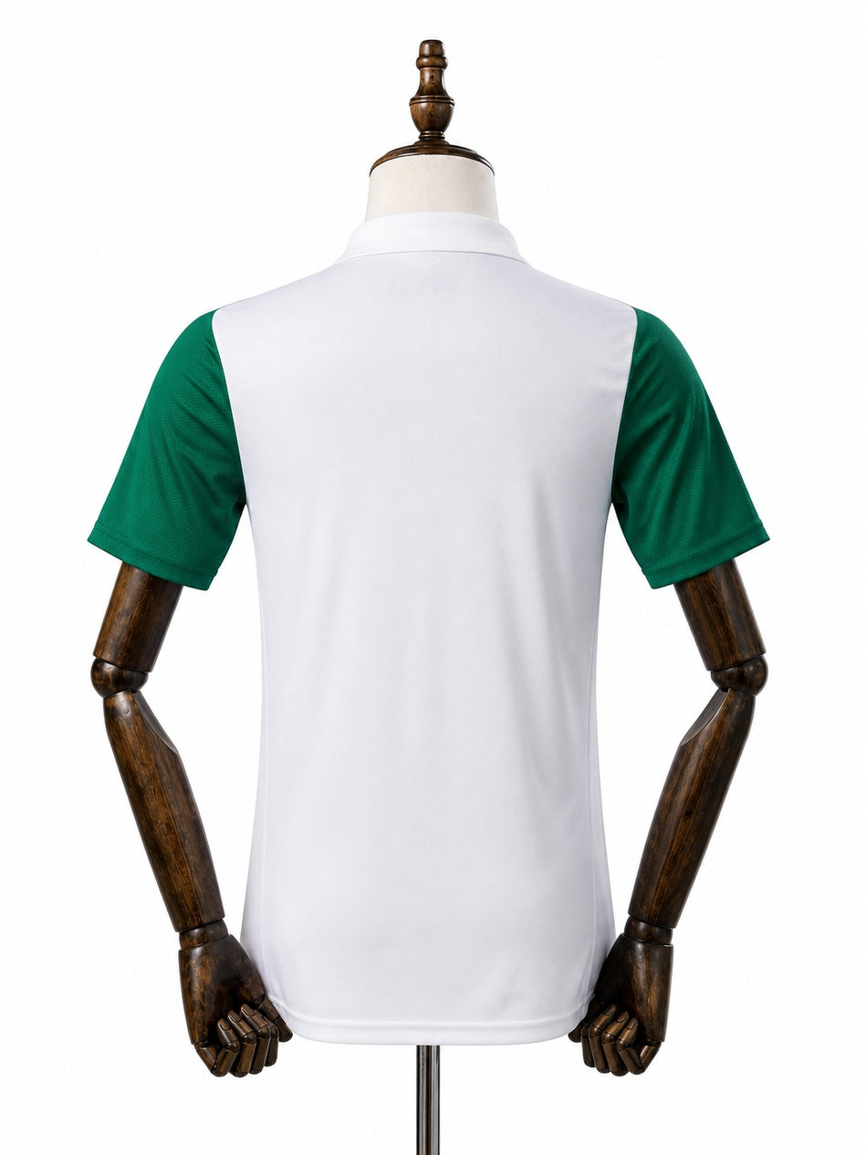 Palmeiras away all sponsors Player Version jersey back wood mannequin white background