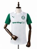 Palmeiras away all sponsors Player Version jersey front wood mannequin white background