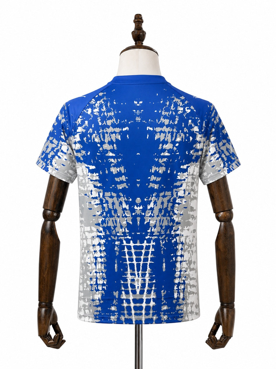 Palmeiras Blue Goalkeeper Spider Edition Jersey back wood mannequin white background
