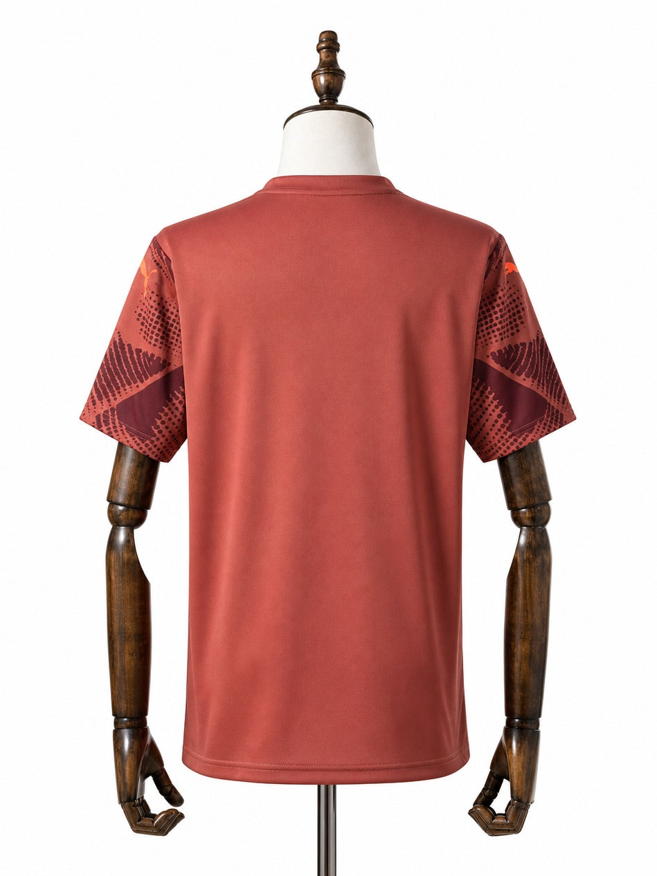 Palmeiras Goalkeeper Jersey back wood mannequin white background