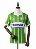 Palmeiras Home Retro Jersey front wood mannequin white background