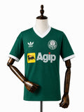 Palmeiras home Retro Jersey front wood mannequin white background