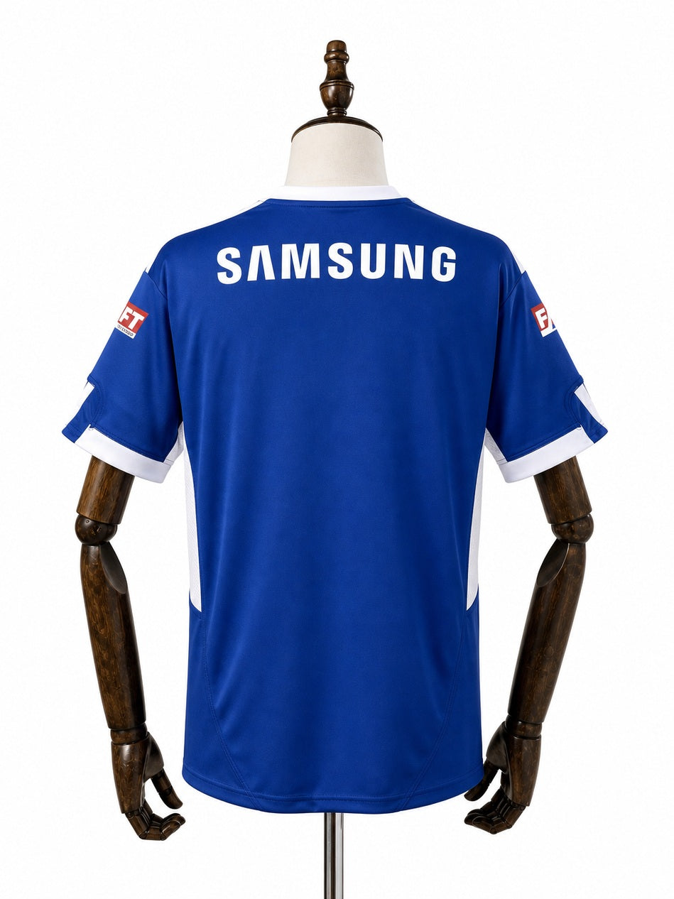Palmeiras Retro blue Jersey back wood mannequin white background
