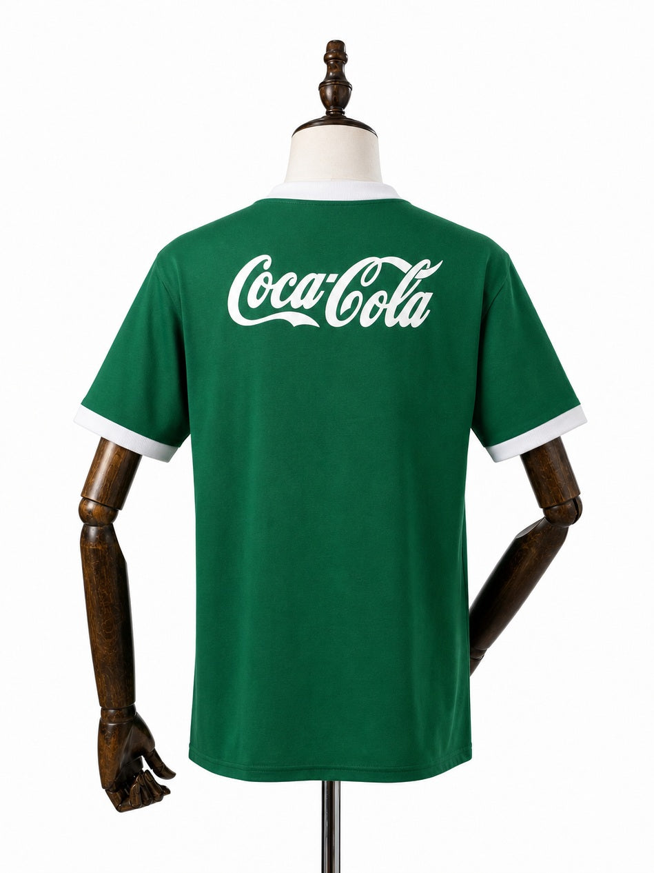 Palmeiras Retro home green Jersey back wood mannequin white background
