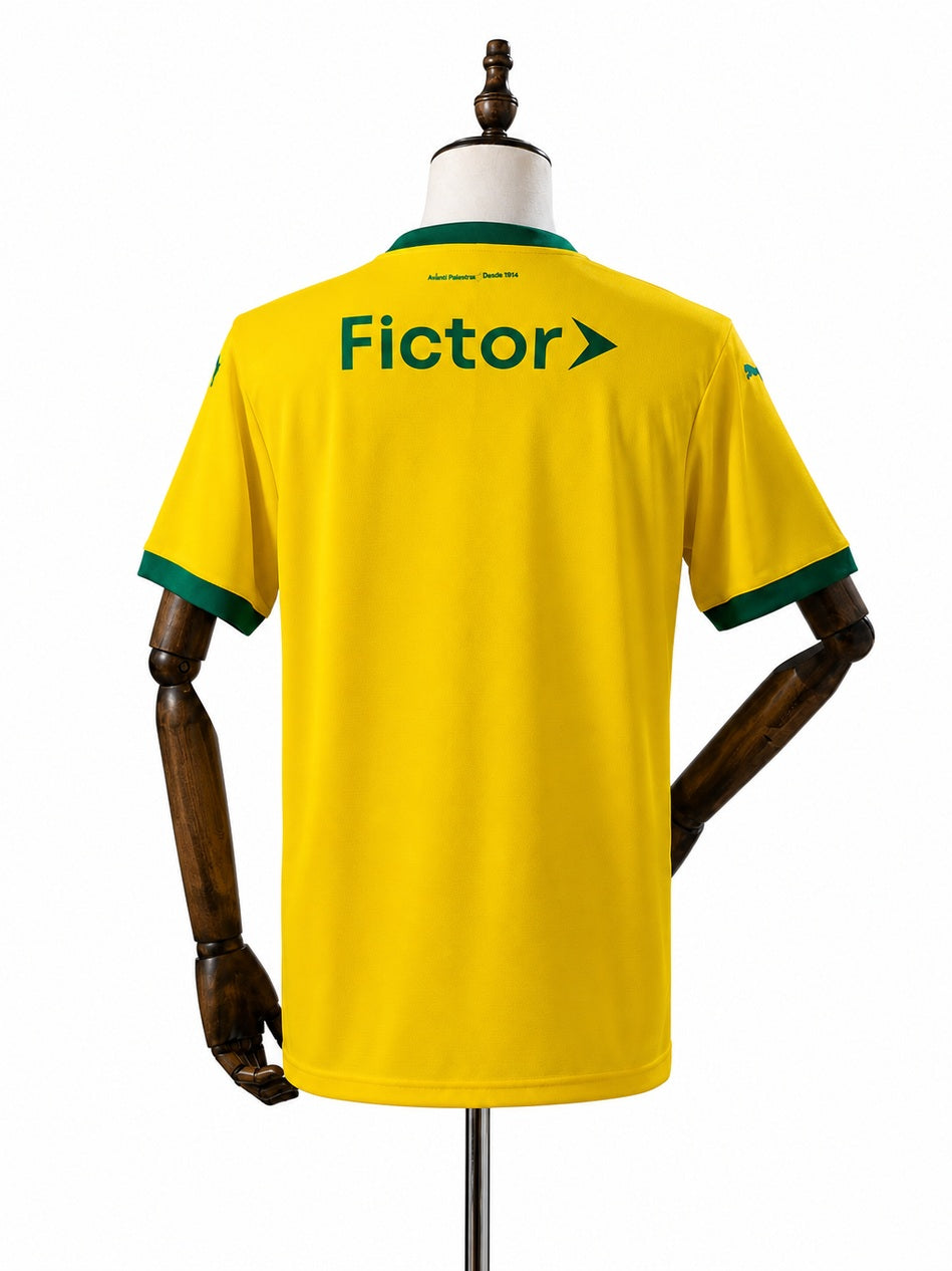 Palmeiras Third Away Jersey back wood mannequin white background