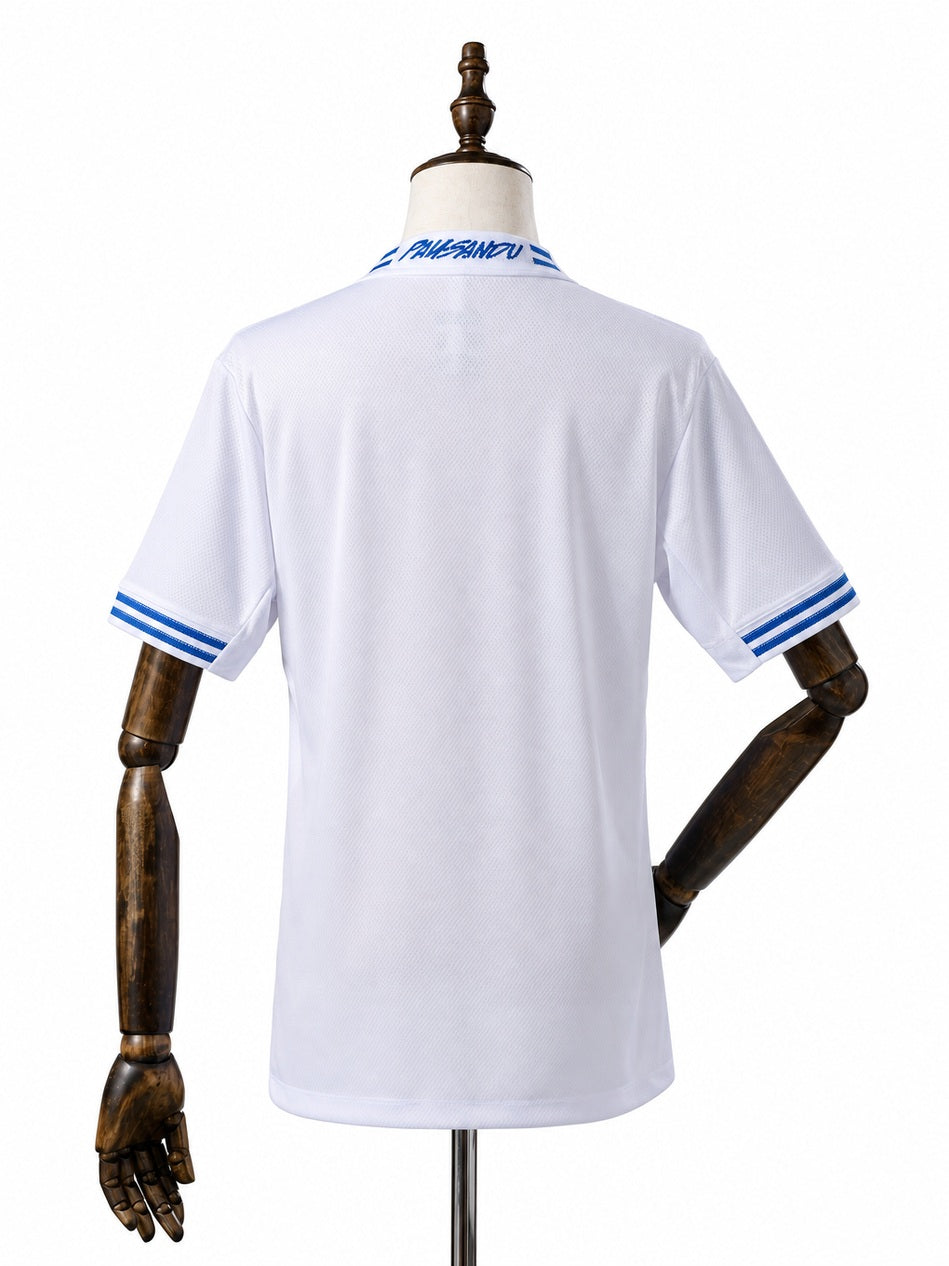 Paysandu Away Women Jersey back wood mannequin white background