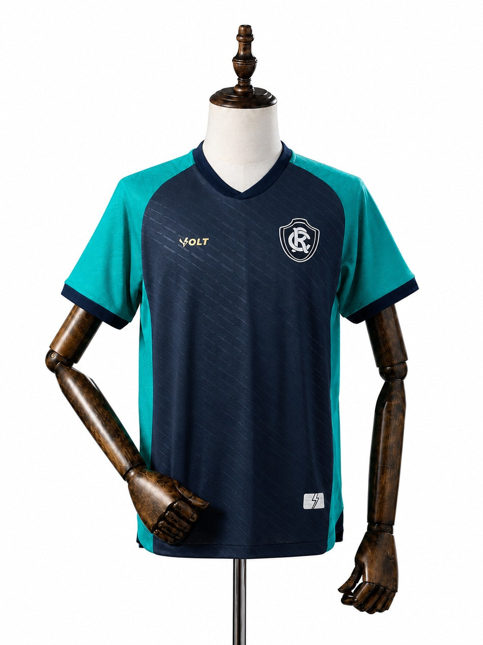Remo Special Edition Blue Jersey front wood mannequin white background