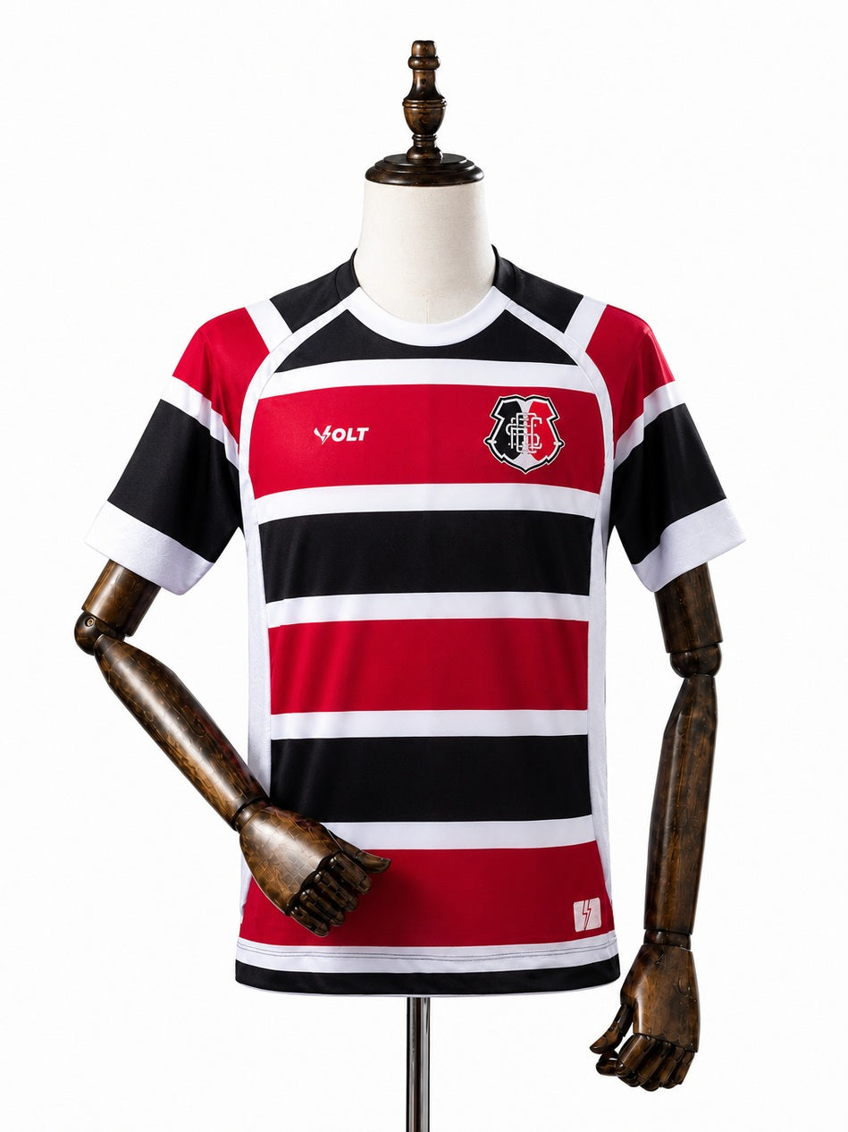 Santa Cruz Home Jersey front wood mannequin white background