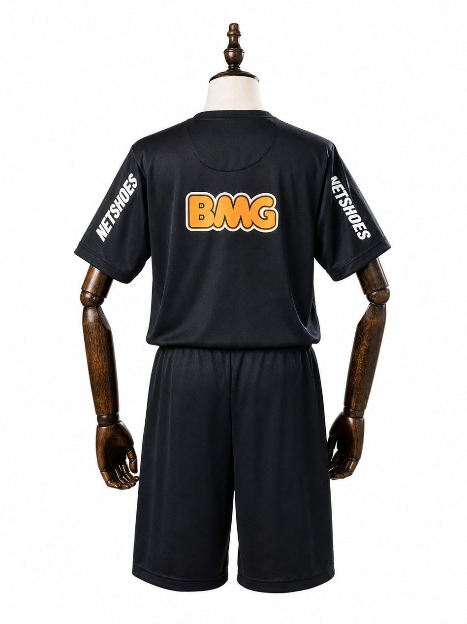 Santos 12/13 Away Retro Kids Kit Jersey back wood mannequin white background