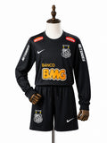 Santos 12/13 Away Retro Long Sleeve Kids Kit Jersey front wood mannequin white background