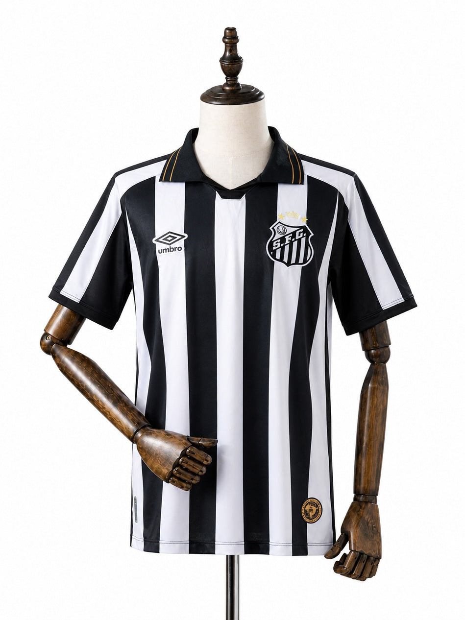 Santos 26/27 Away Jersey front wood mannequin white background