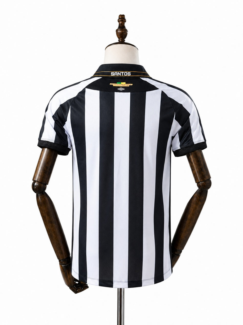 Santos 26/27 Away Player Version Jersey back wood mannequin white background