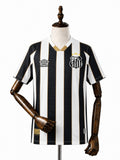 Santos away all sponsors Jersey front wood mannequin white background
