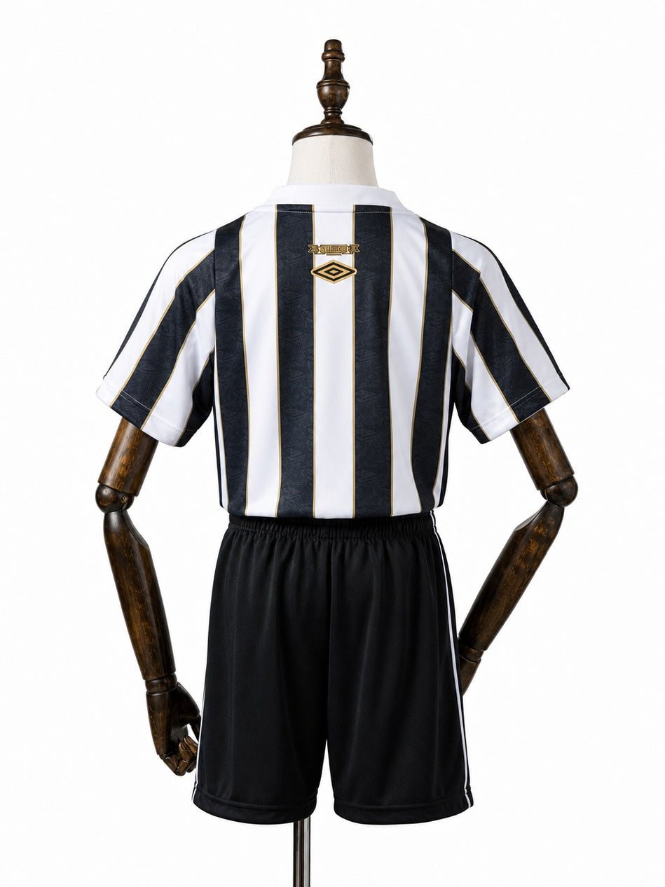 Santos Away kids kit back wood mannequin white background
