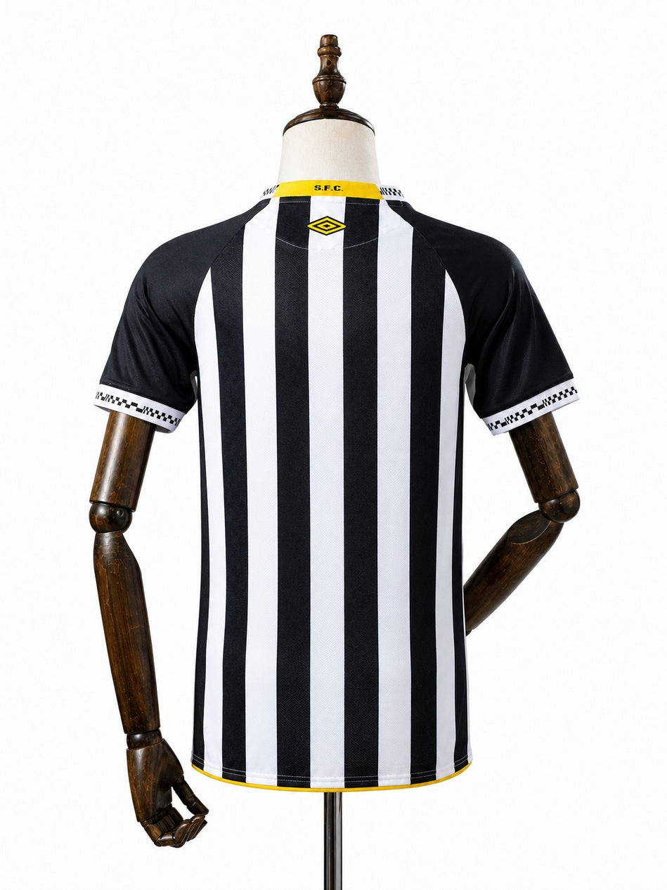 Santos Away Player Version Jersey back wood mannequin white background