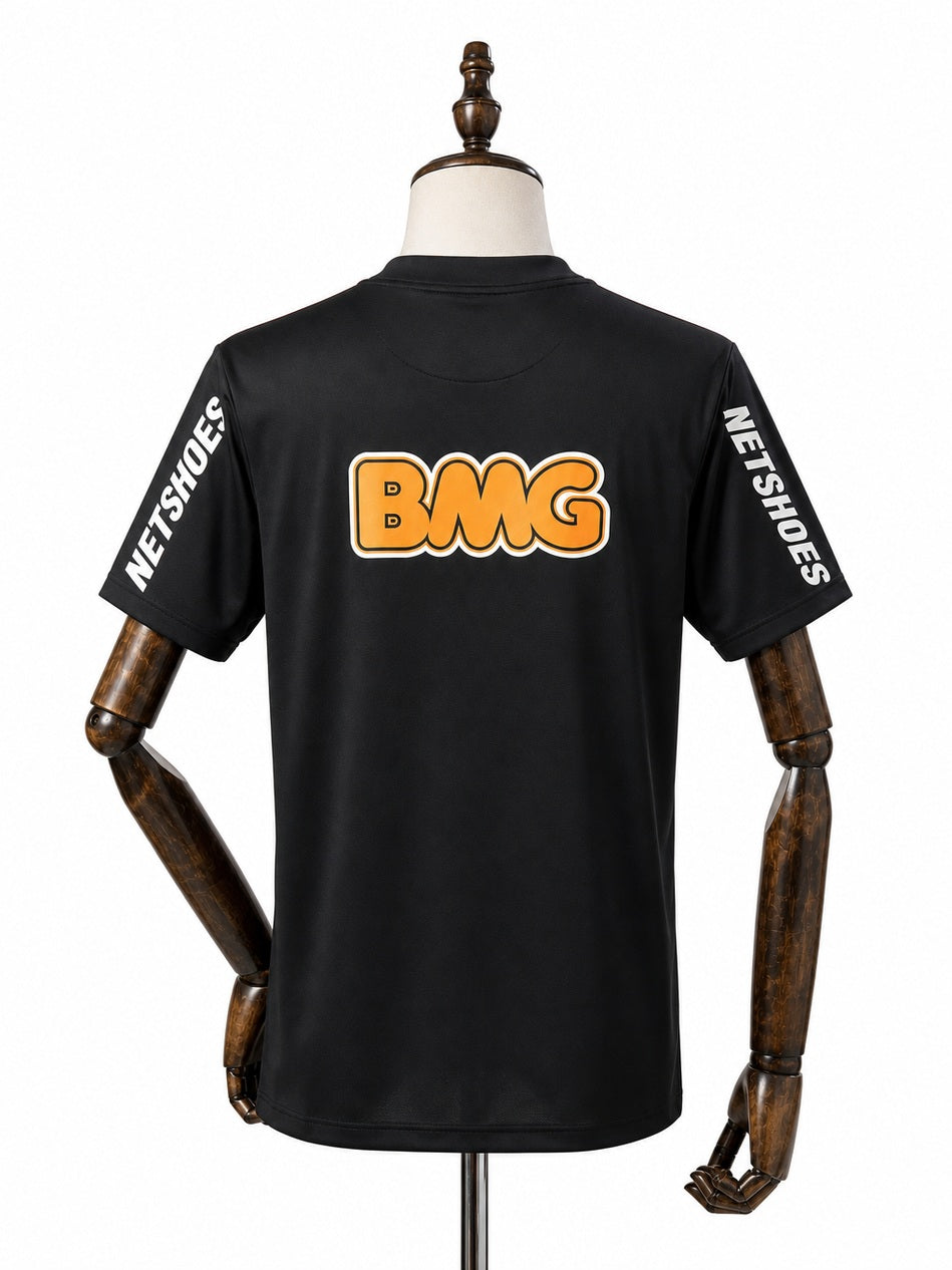 Santos Away Retro Jersey back wood mannequin white background