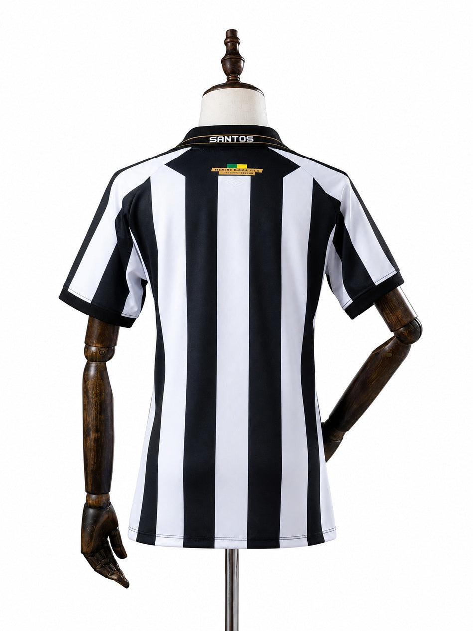Santos Away Women Jersey back wood mannequin white background
