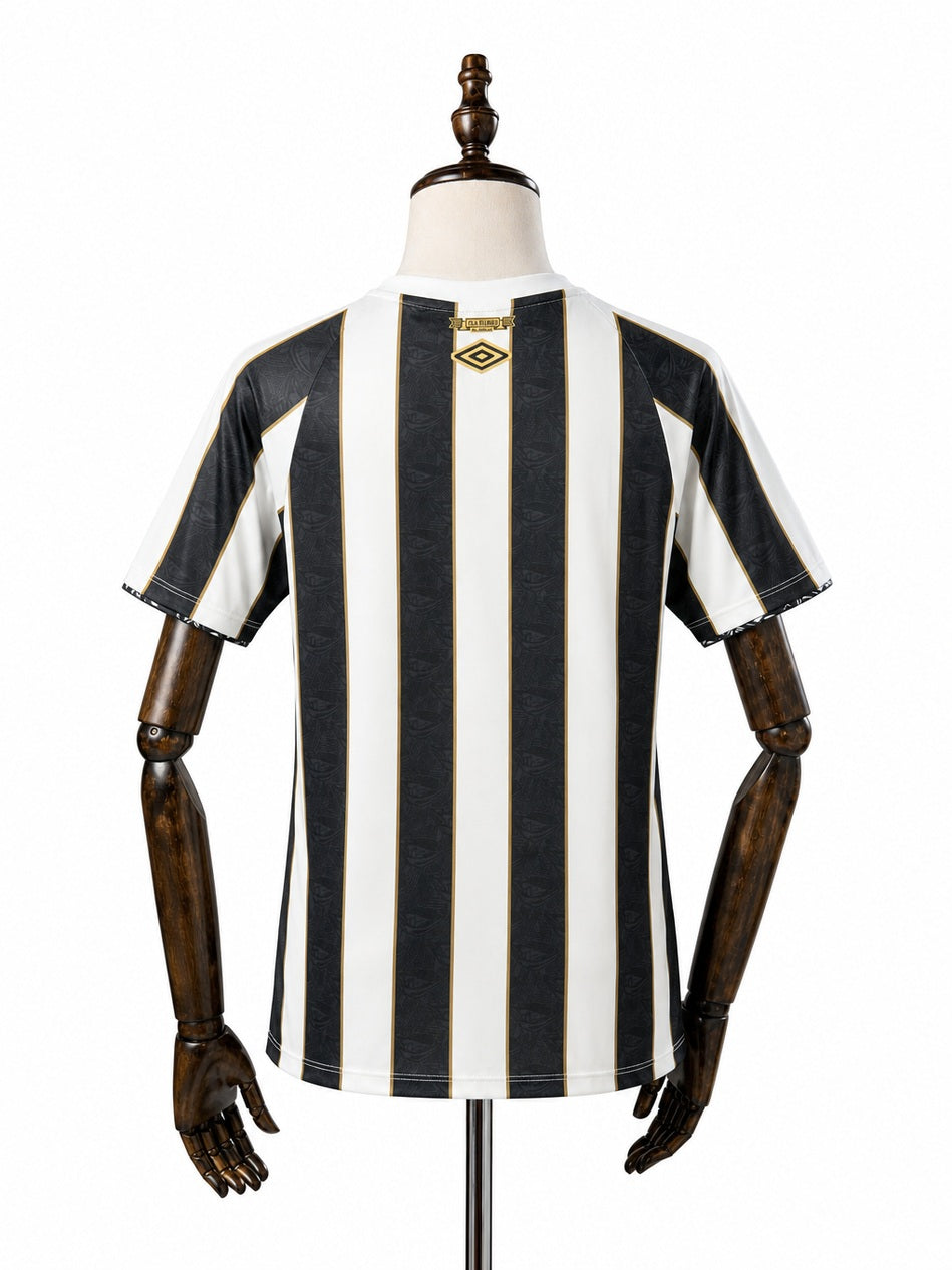 Santos Away Womens Jersey back wood mannequin white background