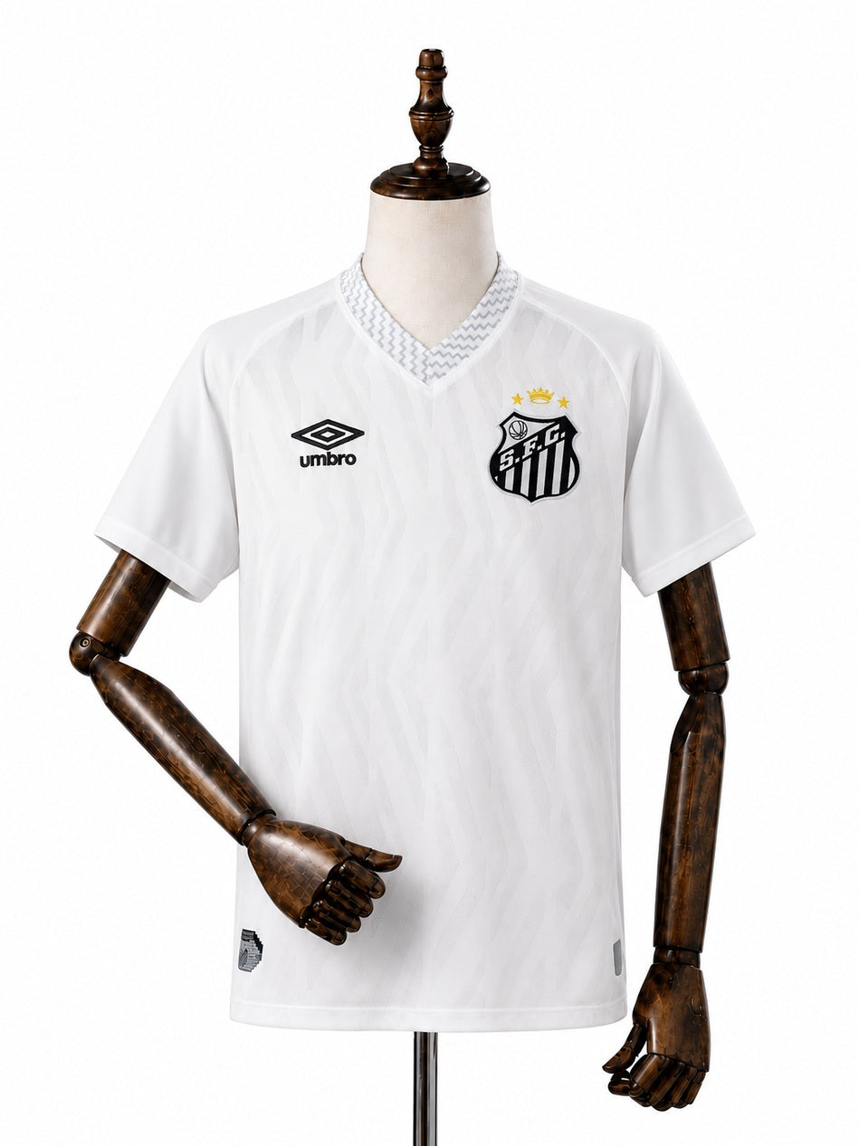 Santos home Jersey front wood mannequin white background
