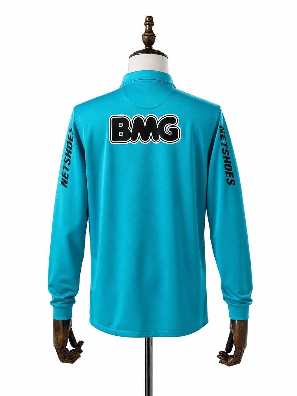 Santos Second Away Retro Long Sleeve Jersey back wood mannequin white background