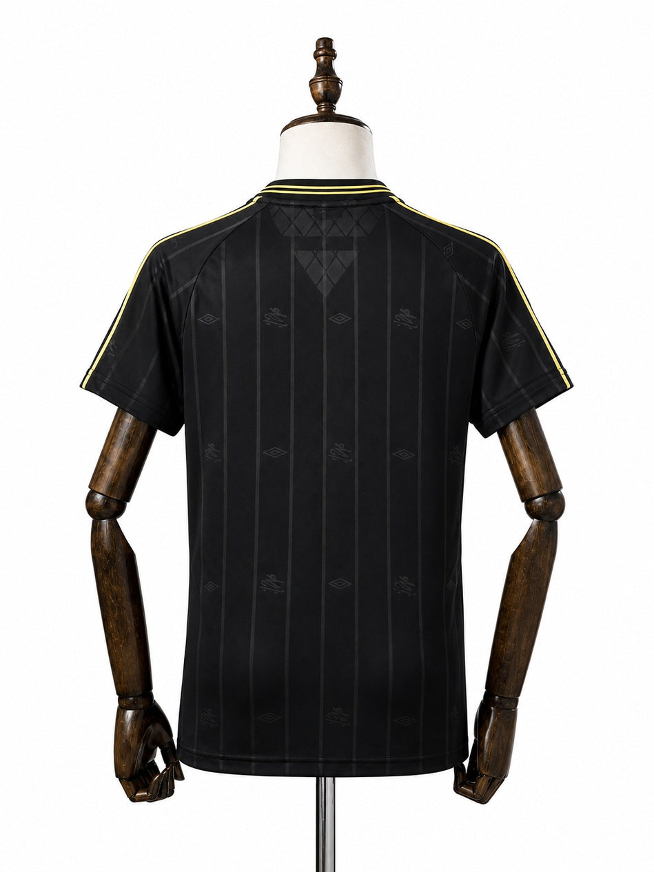 Santos Special Edition Black Retro Women Jersey back wood mannequin white background