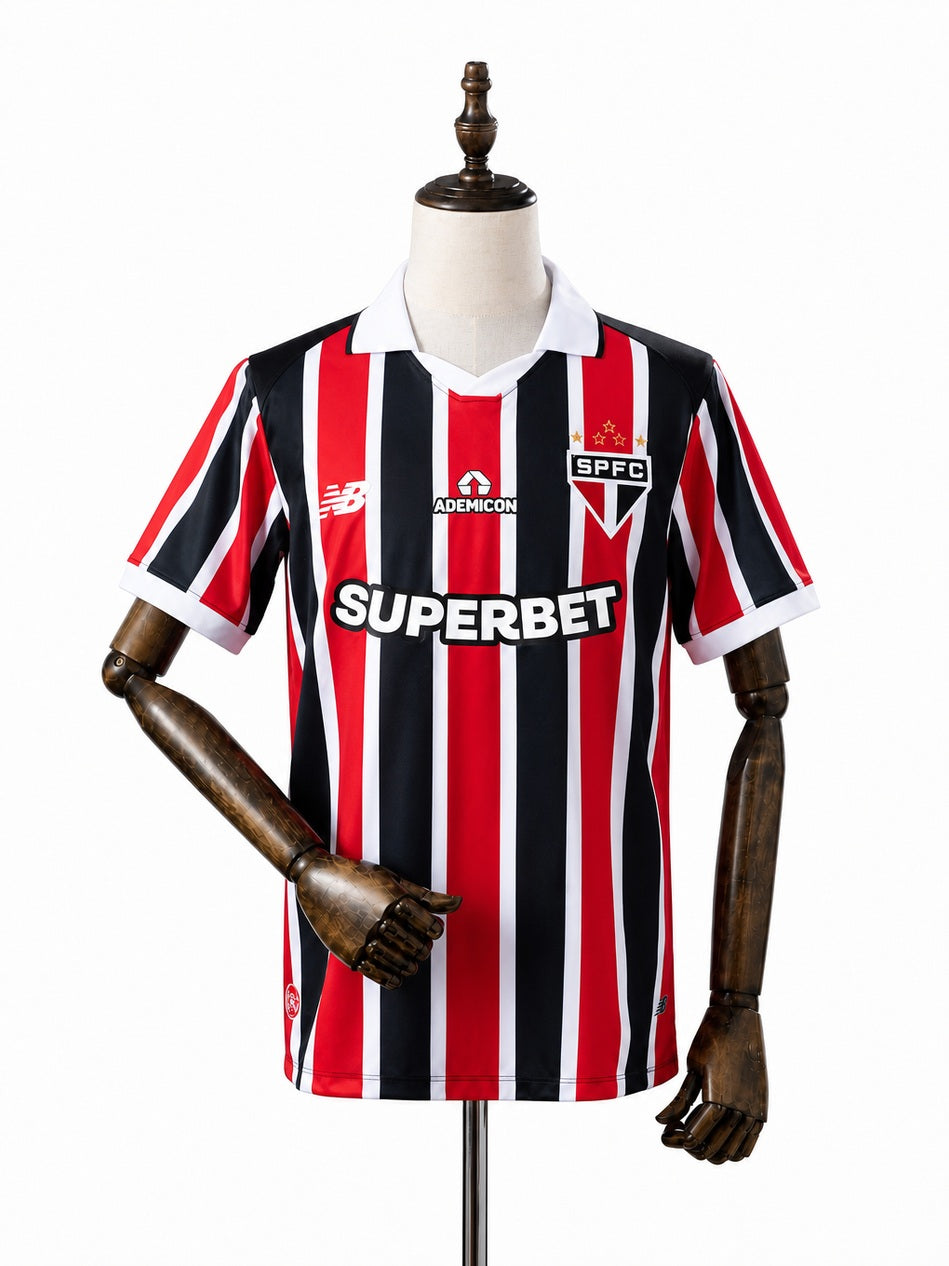 São Paulo 26/27 Away Jersey front wood mannequin white background