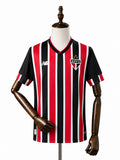 São Paulo Away Jersey front wood mannequin white background