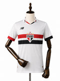 São Paulo Home Player Version Jersey front wood mannequin white background