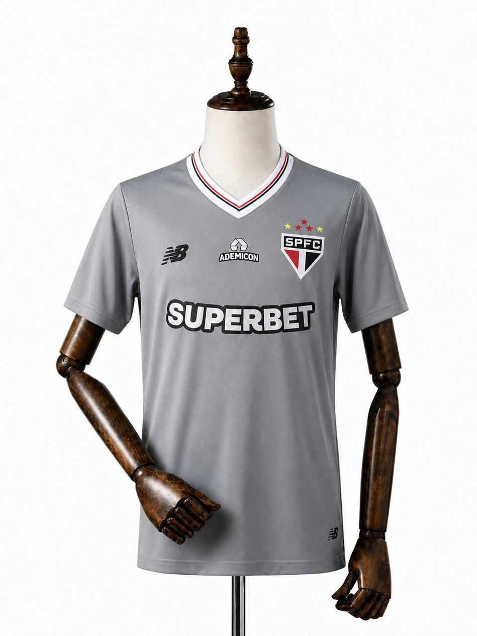 São Paulo Special Edition Grey Jersey front wood mannequin white background
