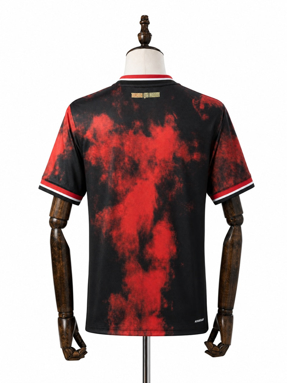 São Paulo Third Away Jersey back wood mannequin white background