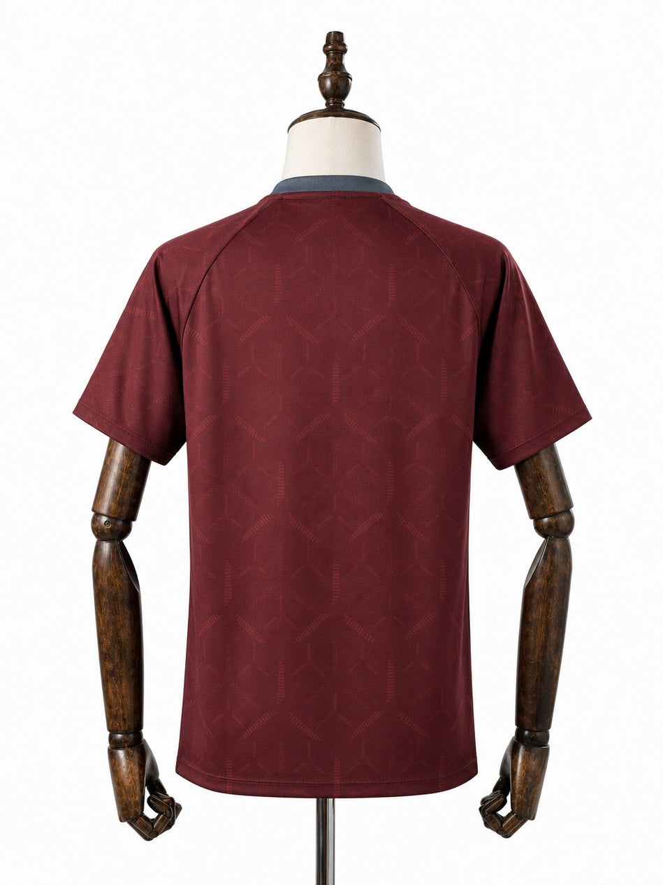 São Paulo Training Clothes Jersey back wood mannequin white background