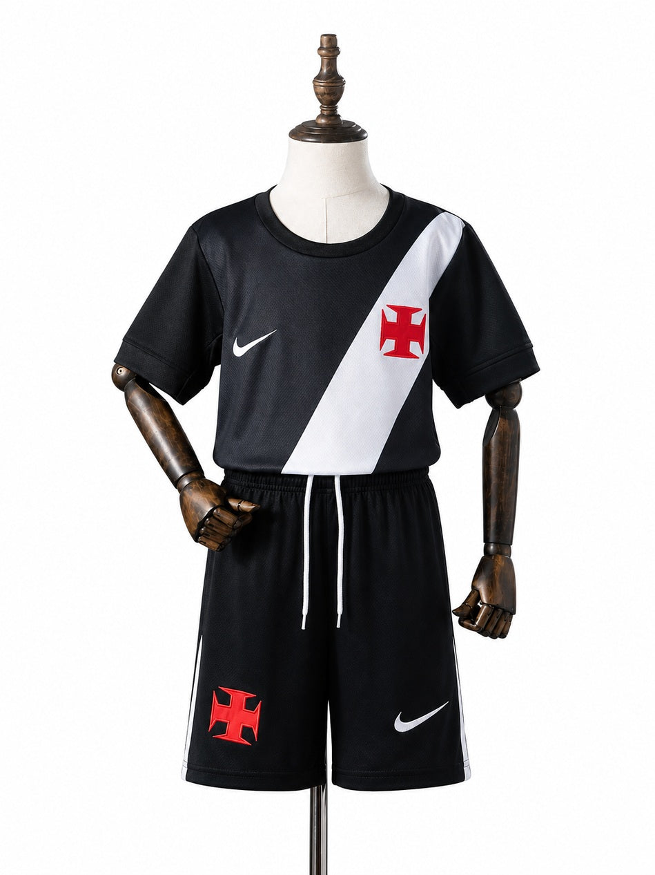 Vasco 2026/27 Home Kids Kit Jersey front wood mannequin white background