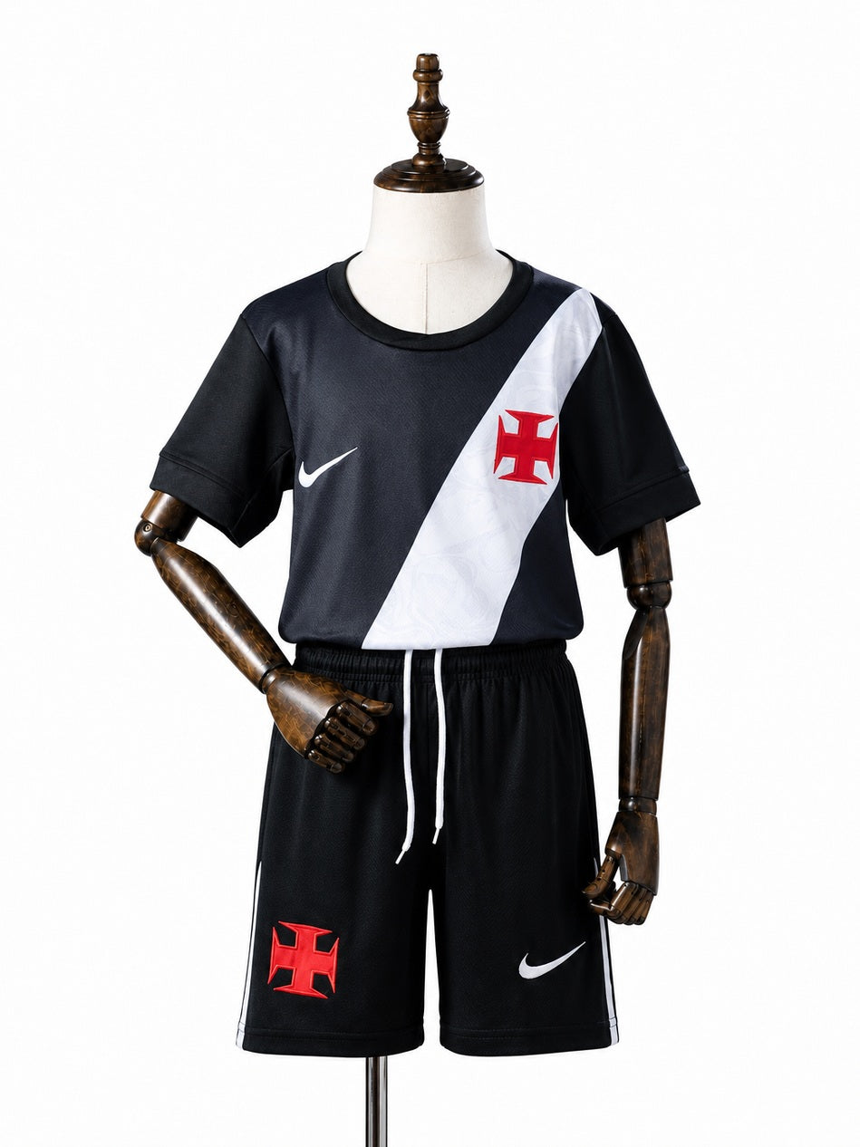 Vasco 2026/27 Home Kids Kit Jersey front wood mannequin white background