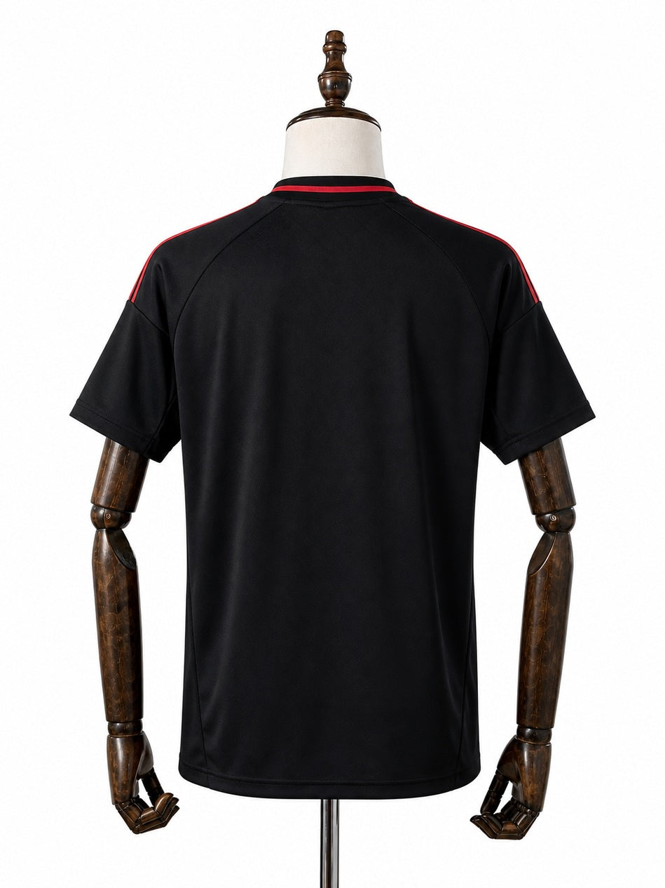 Vasco Black jersey back wood mannequin white background